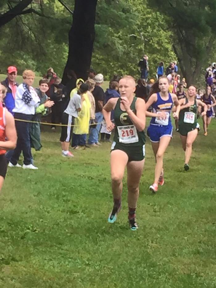 Grace and Leah fighting to the finish