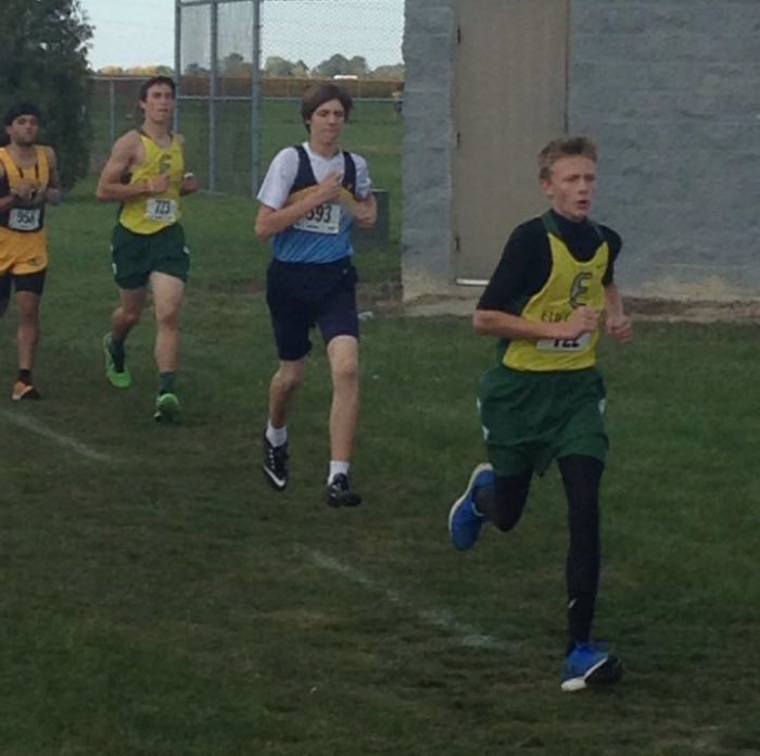 Jared and John working through the field